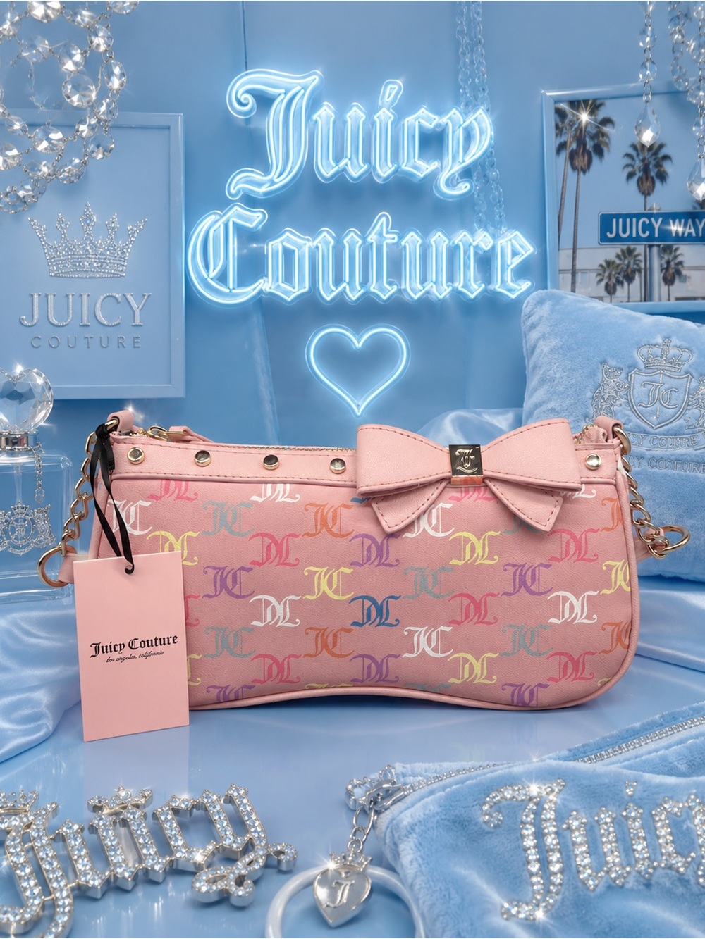 Juicy couture for the girls shoulder bag purse
